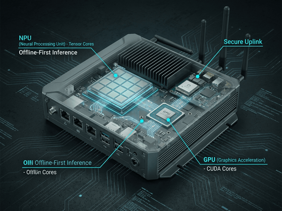 Nexus edge node, ruggedized on-site hardware unit
