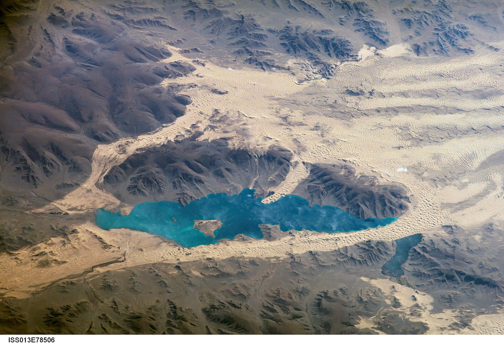 Industrial and natural landscape in Mongolia