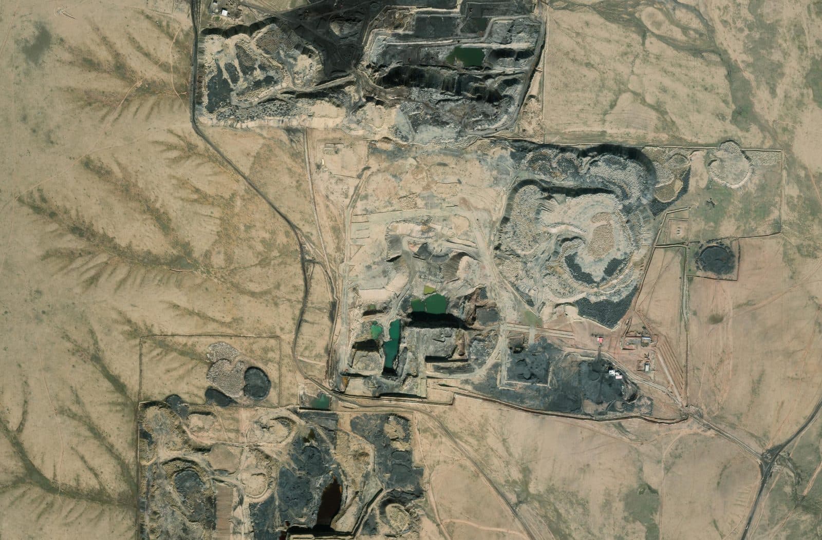 Satellite orthophoto of the Dalan survey area